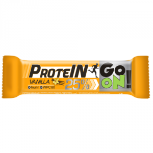 Baton proteinowy 25% GO ON waniliowy 50g