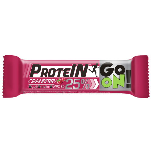 Baton proteinowy 25% GO ON żurawinowy 50g