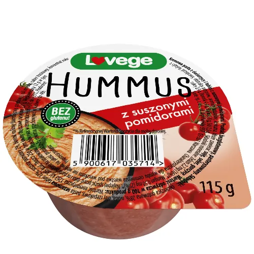 lovege hummus z suszonymi pomidorami