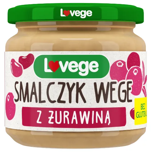 lovege smalczyk wege z żurawiną w słoiku
