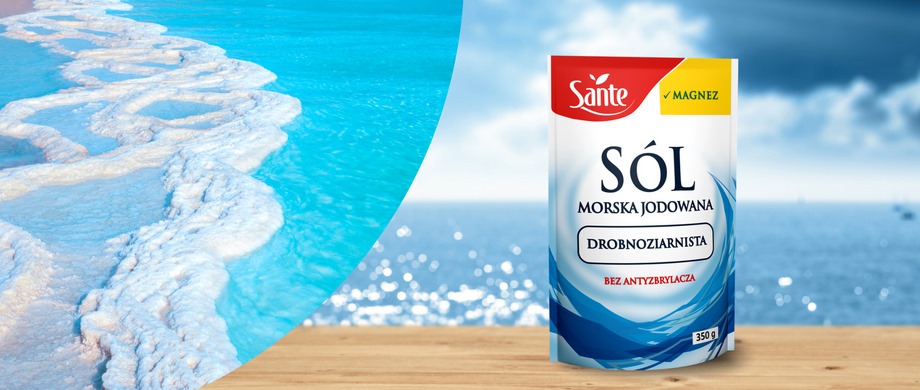 Sól morska jodowana Sante