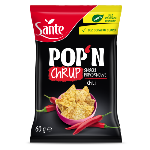 Snacki popcornowe POP’N CHRUP z chili 60g