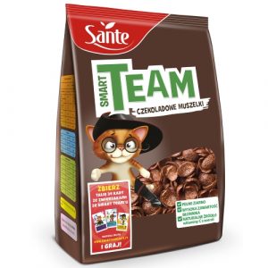 Płatki śniadaniowe Smart Team czekoladowe muszelki 250g