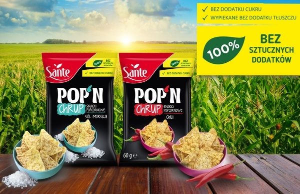 Snacki Popcornowe POP’N Chrup Sante