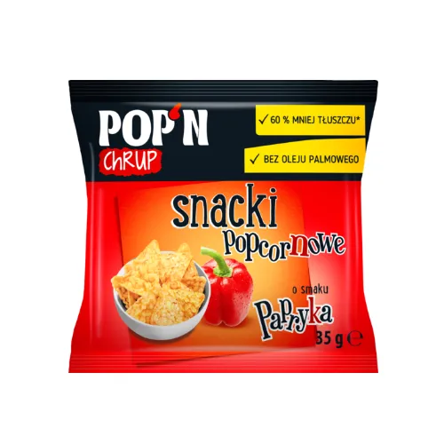 pop'n chrup snacki popcornowe papryka